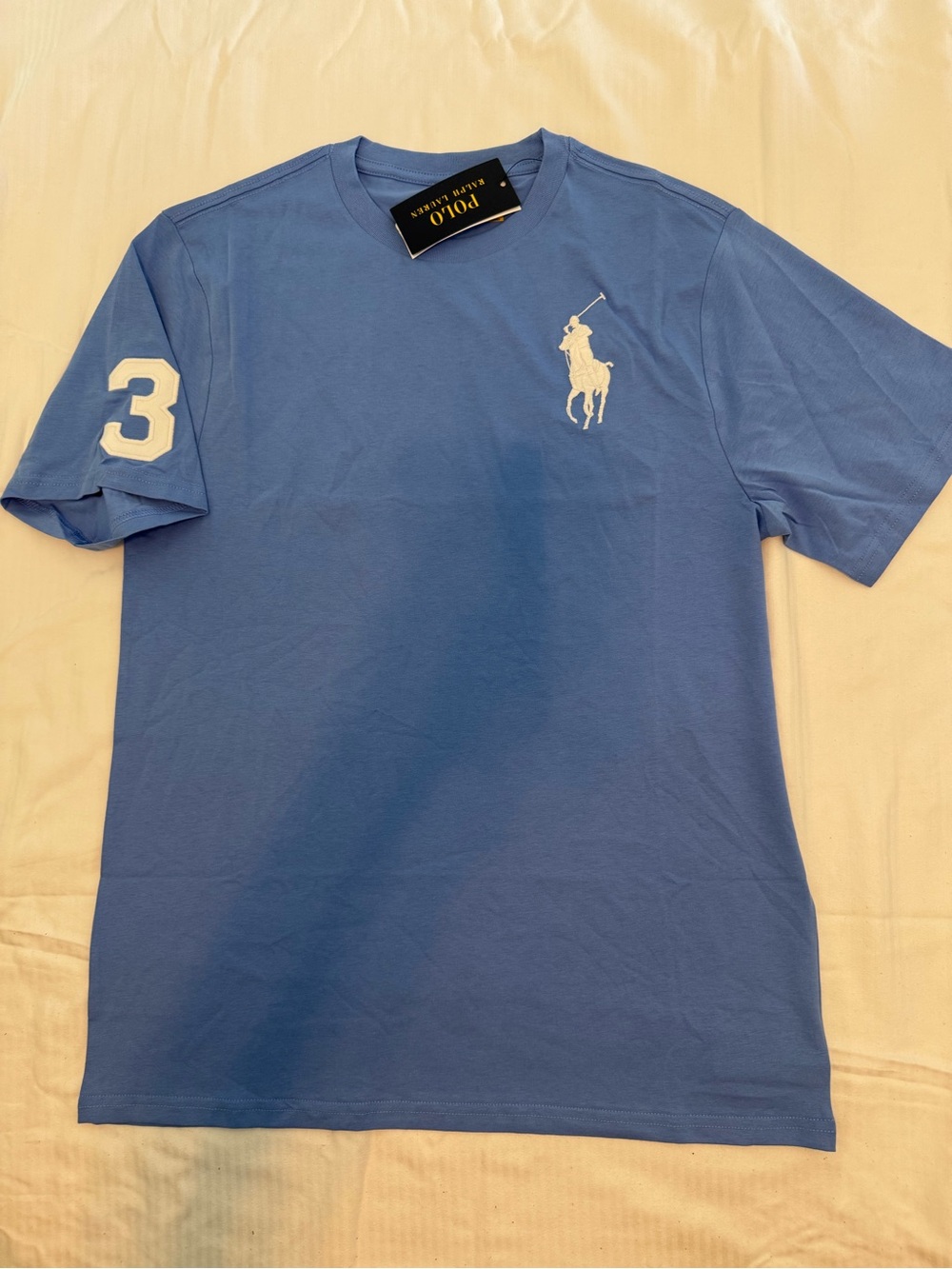 New boys Sz XL 18-20 by Ralph Lauren Blue Short Sleeve shirt
